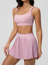 Crisscross-Back Pleated Tennis Set