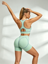 Trim Racerback Bra Butt Lifting Short Set