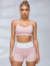 Polka Dot Contrast Trim Short Set