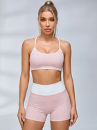 Polka Dot Contrast Trim Short Set