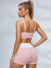Polka Dot Contrast Trim Short Set