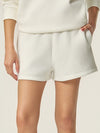 Cropped Half Zip Sweatshirt & Shorts Set