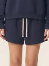 Cropped Half Zip Sweatshirt & Shorts Set