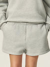 Cropped Half Zip Sweatshirt & Shorts Set