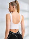 Racerback Bra White Contour Leggings Set
