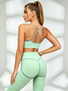 Trim Cami Bra Mint Legging Set
