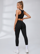 Polka Dot Cutout Sports Bra Leggings Set