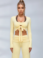 Tie Front Ballet Style Flared 3‑Piece Leggings Set