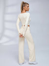Tie Front Ballet Style Flared 3‑Piece Leggings Set