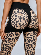 Spliced Leopard Gym 2‑Piece Outfit Slim Fit