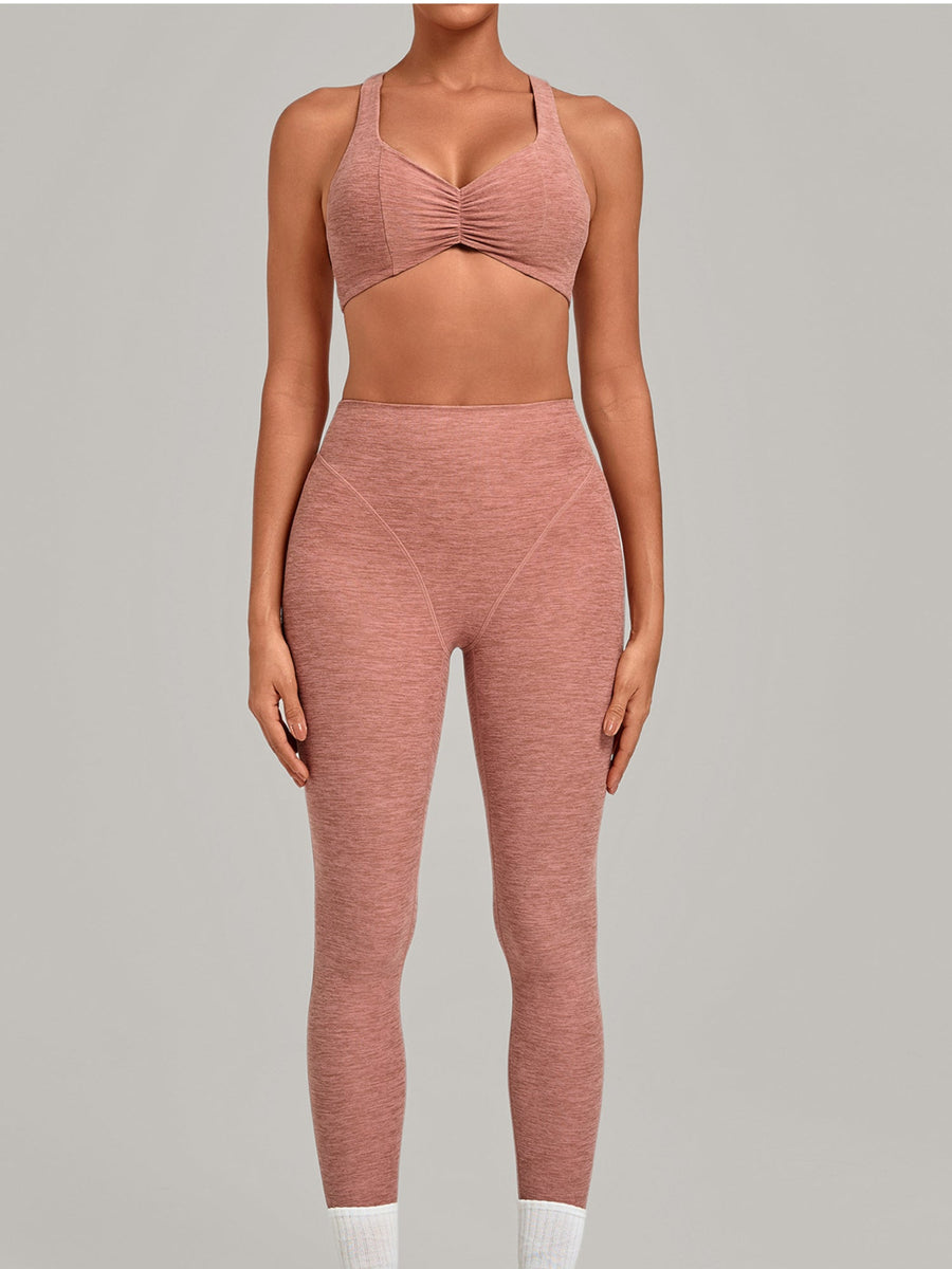 Seamless Tight Workout 2 Piece Activewear Set