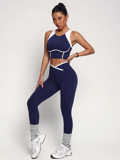 High Waist Tummy Control Butt Lifting Workout 2 Piece Set