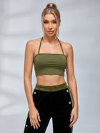 Velvet Stand Collar Jacket Side Snap Wide Leg Pants Tube Top 3 Piece Set