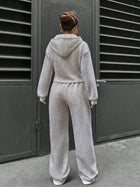 Casual Hooded Tracksuit Soft Loose 2 Piece Outfit