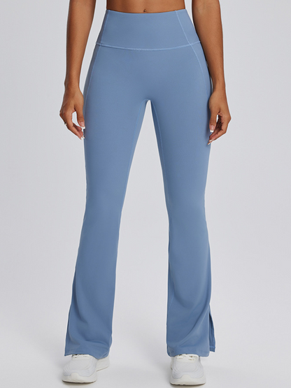 Halter Corset Top & Split Flared Leggings Set