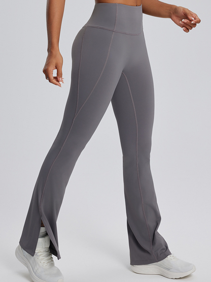 Halter Corset Top & Split Flared Leggings Set