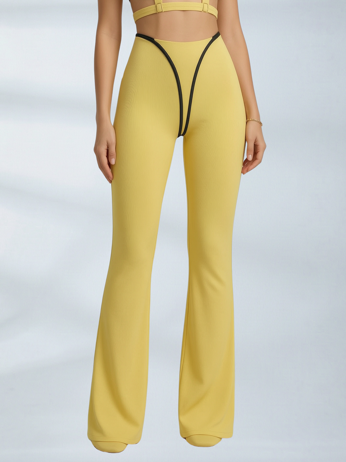 High Waist Flared Workout Outfit