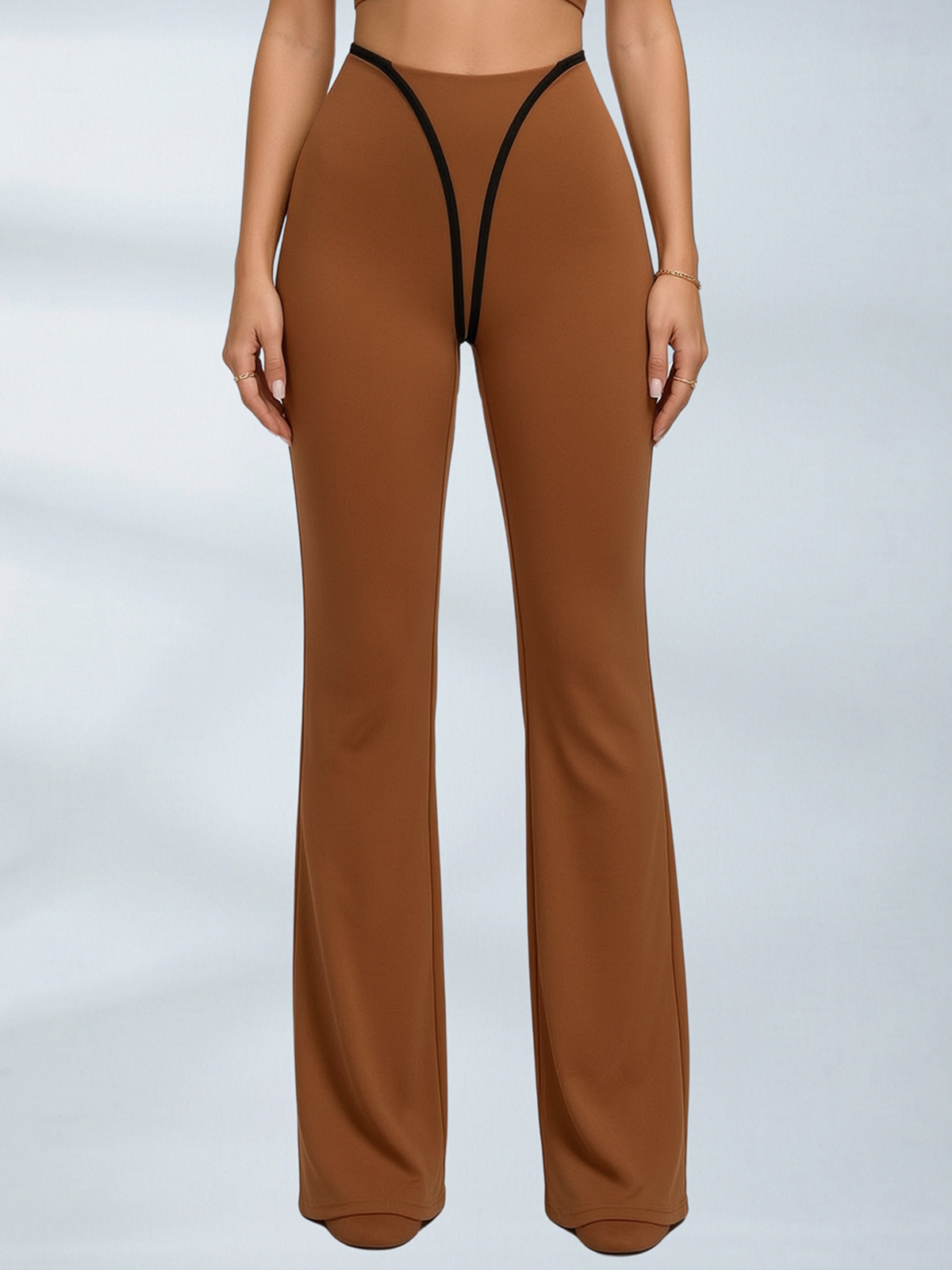 High Waist Flared Workout Outfit