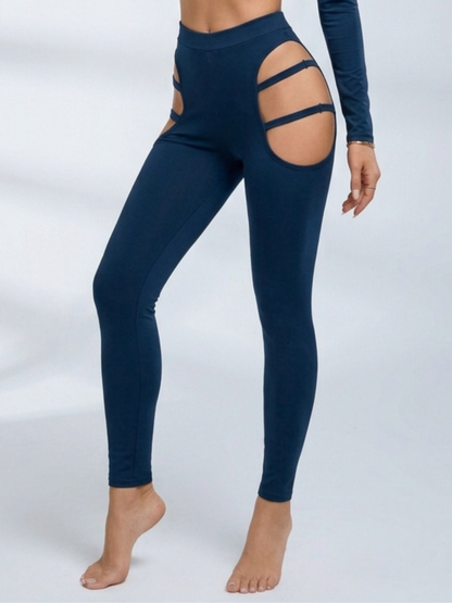 Cutout Long Sleeve Yoga 2 Piece Set