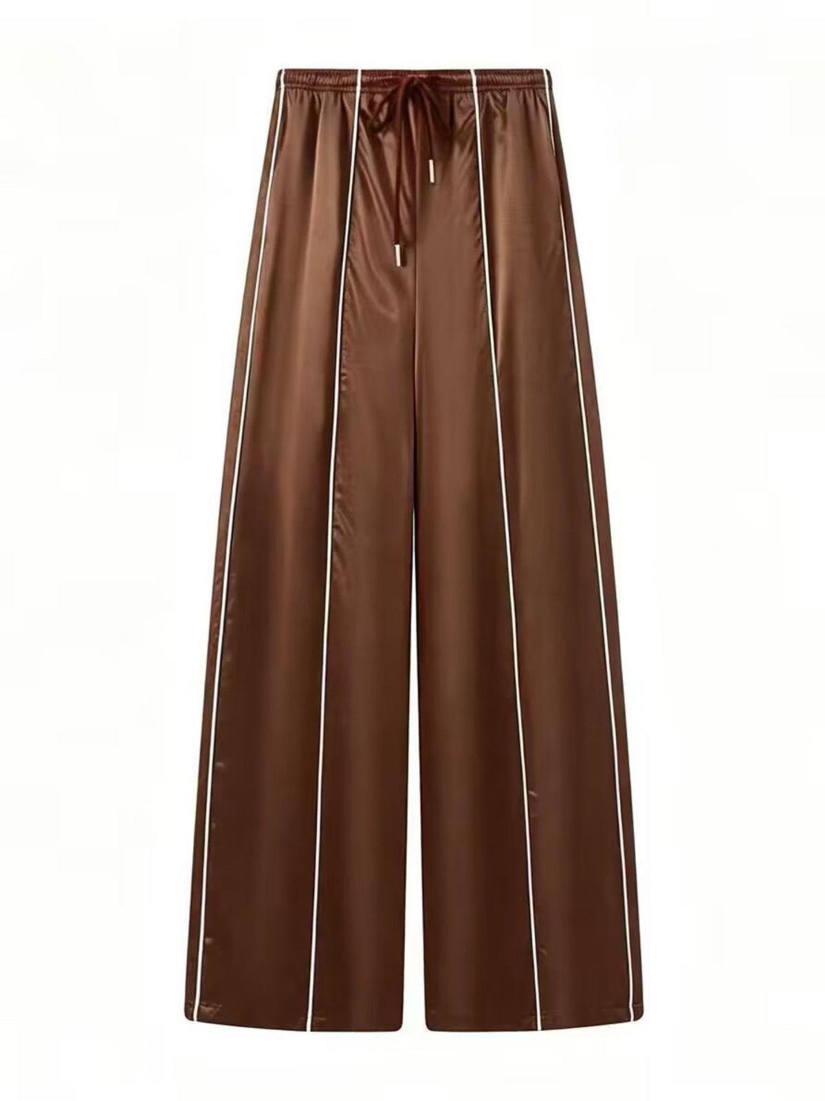 Satin Track Suit Side Stripe 2 Piece Outfit