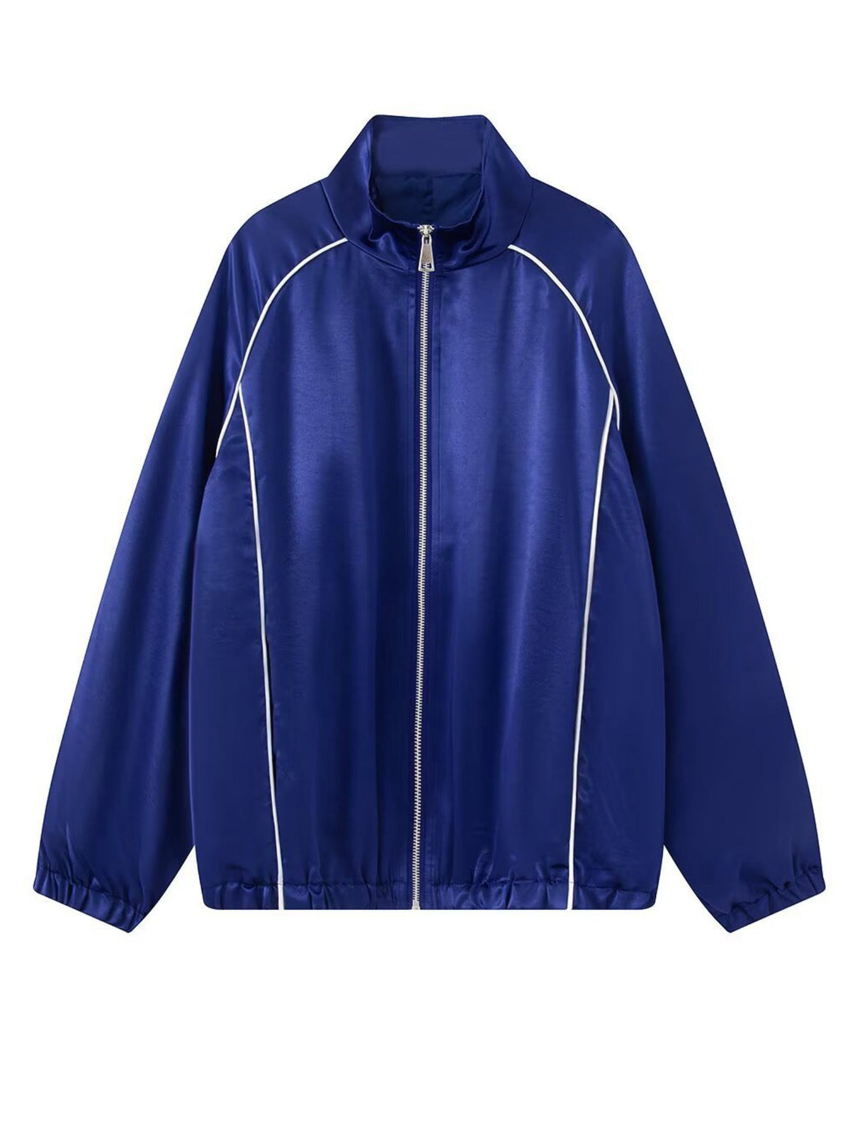 Satin Track Suit Side Stripe 2 Piece Outfit