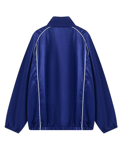 Satin Track Suit Side Stripe 2 Piece Outfit