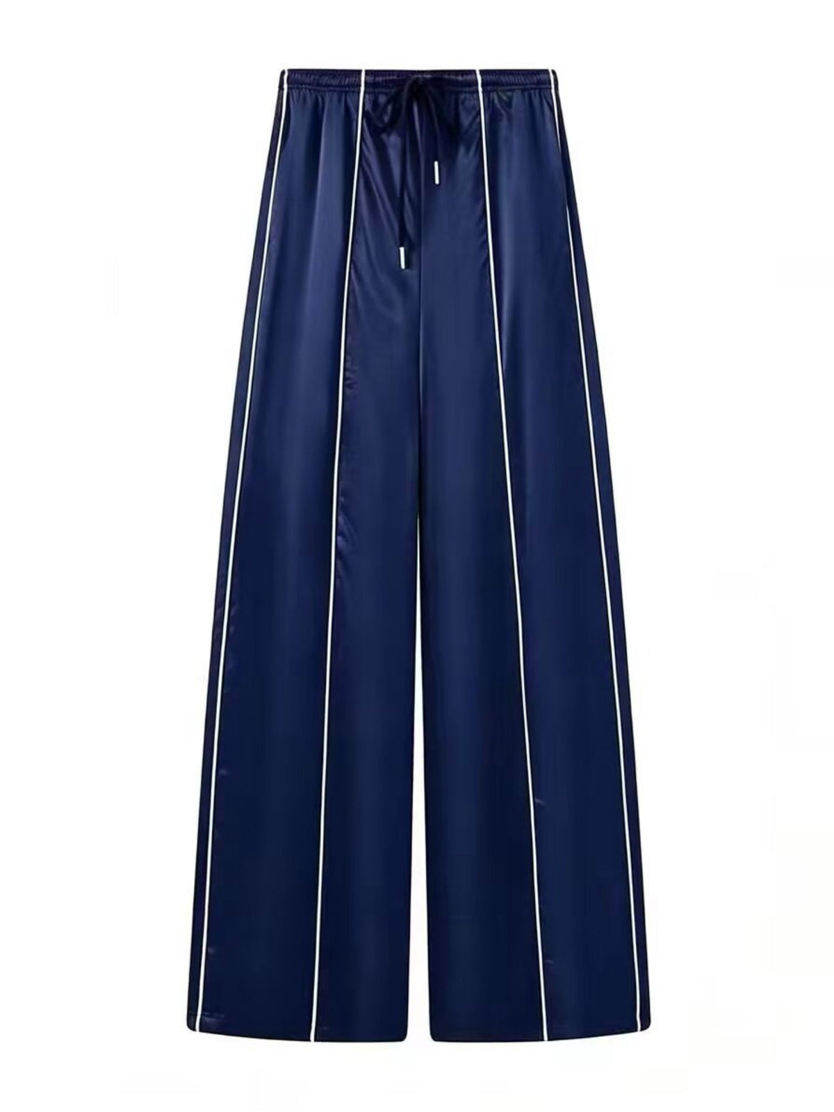 Satin Track Suit Side Stripe 2 Piece Outfit