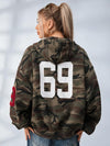Feamle Pocket Camouflage Hoodie