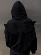 3D Back Wing Oversized Hoodie