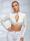 Zipper PU Stand Up Collar Jackets