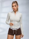 Zipper Stand Collar Jackets