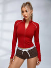 Zipper Stand Collar Jackets