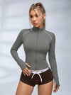 Zipper Stand Collar Jackets