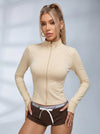 Zipper Stand Collar Jackets