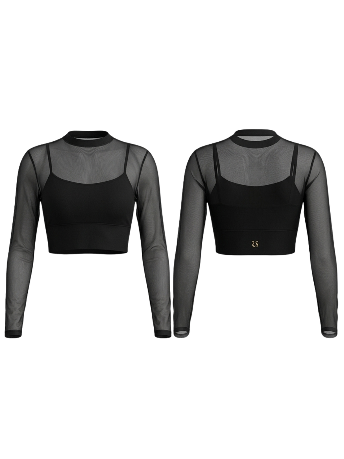 Sexy Sheer Mesh Long Sleeves