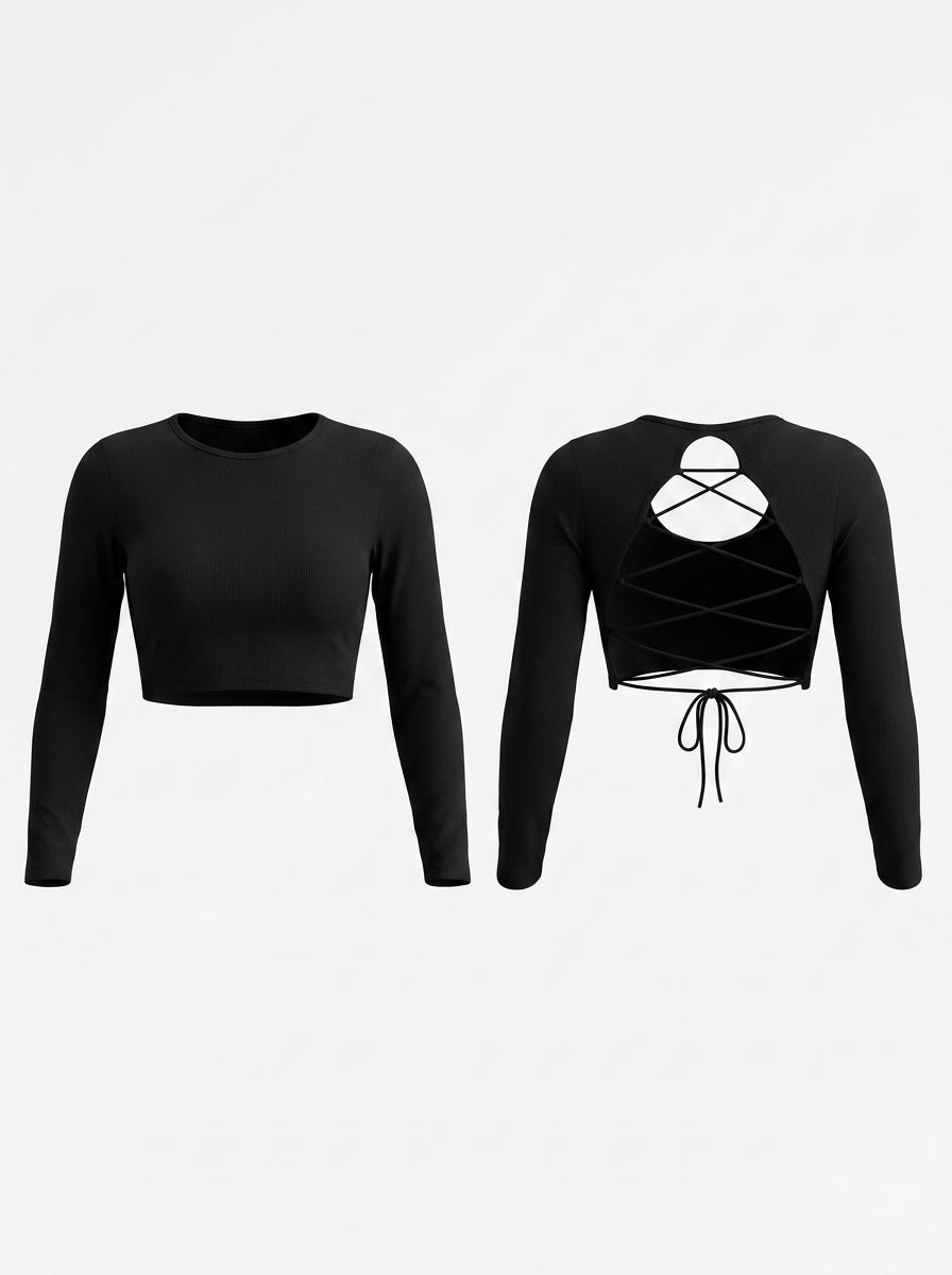 Cross Back Long Sleeves