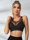Mesh-Panel Black Workout Set