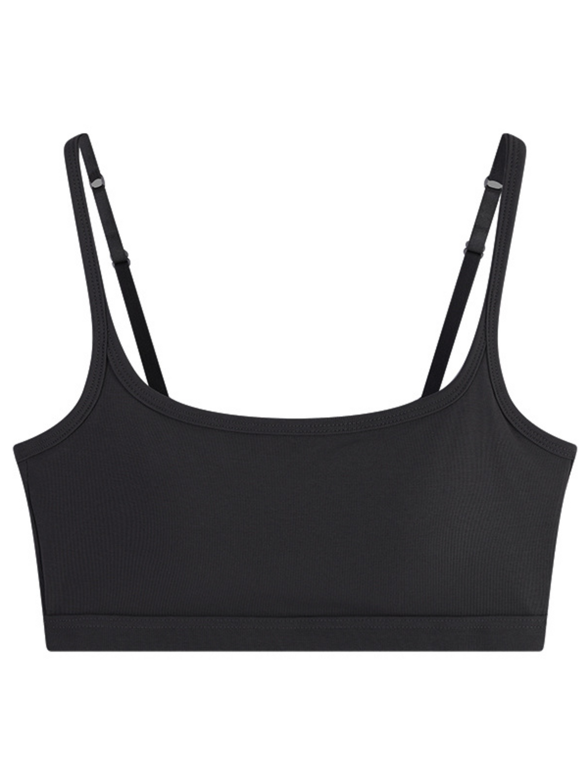Women's Ribbed Scoop Neck Wireless Bralette