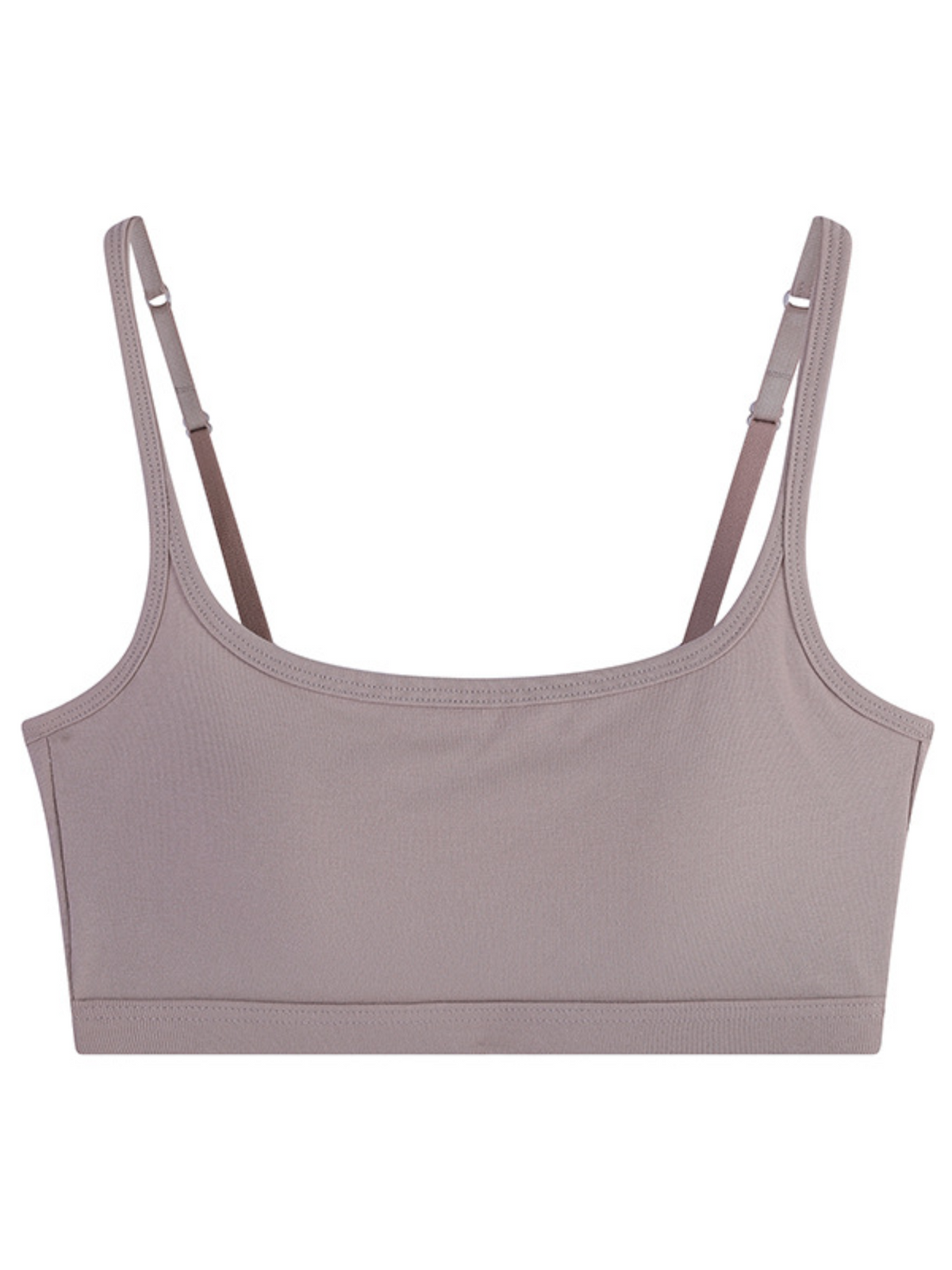 Women's Ribbed Scoop Neck Wireless Bralette