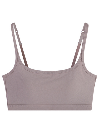 Women's Ribbed Scoop Neck Wireless Bralette