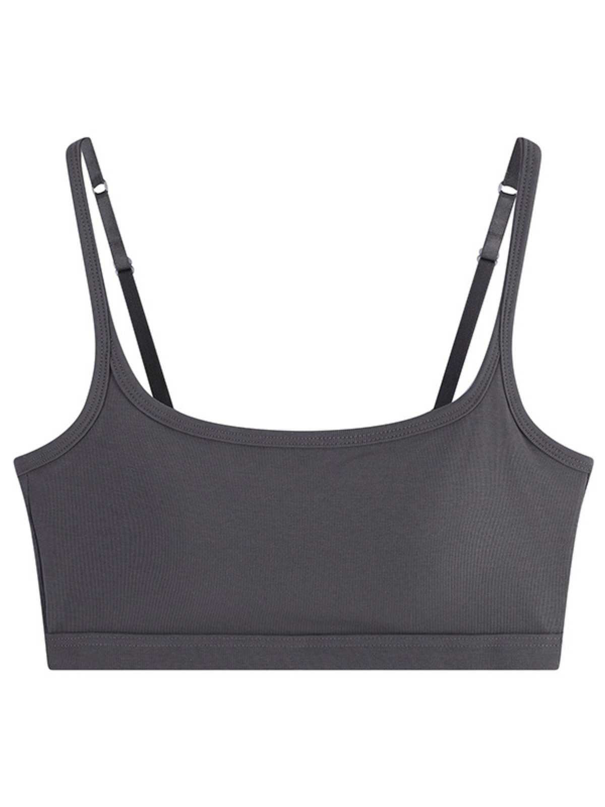 Women's Ribbed Scoop Neck Wireless Bralette