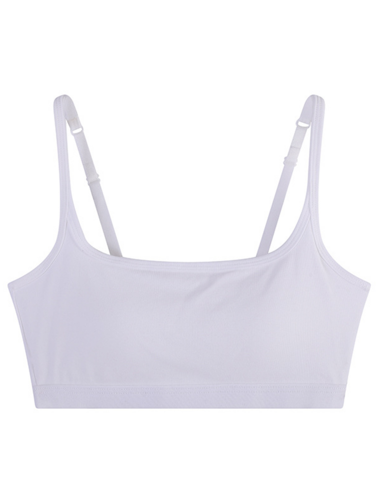 Women's Ribbed Scoop Neck Wireless Bralette