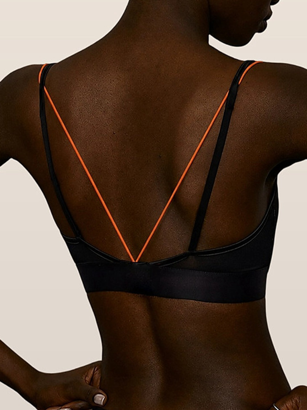 Women's Mesh Panel Padded Sports Bra with Criss-Cross Back