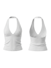 V Collar Backless Tank