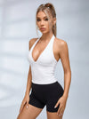 V Collar Backless Tank