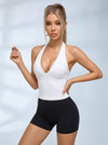 V Collar Backless Tank