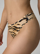 Tiger Stripe High-Waist Thong Panty