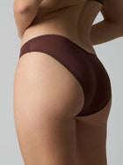 Sheer Picot Trim Low-Rise Bikini Brief Panties