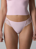 Lace Trim Mid-Rise Panties