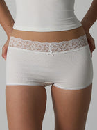 Lace Trim Mid-Rise Boy Short Panties